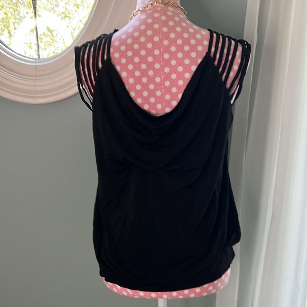 Bebe Strappy Shoulder Tank Size L - Picture 7 of 13